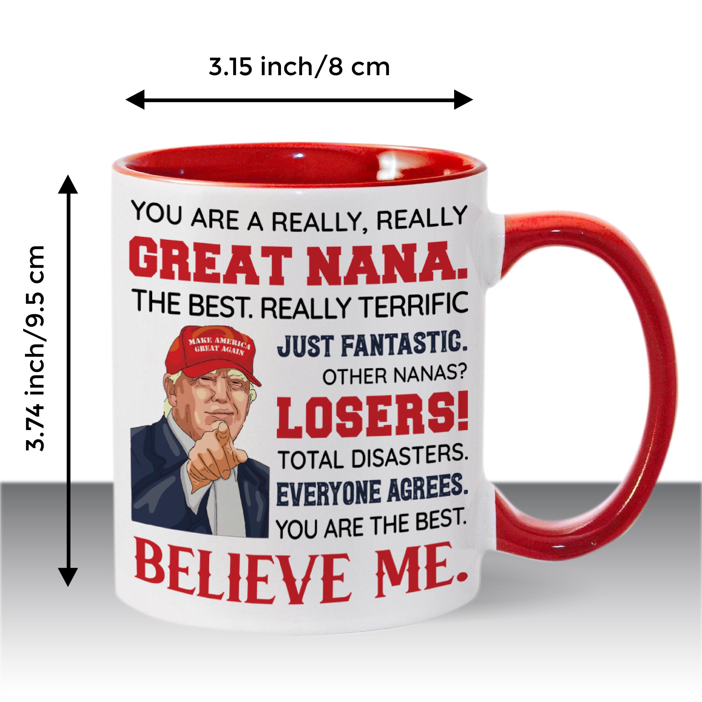 Viberty Nana mug being filled with coffee, perfect for cozy mornings.