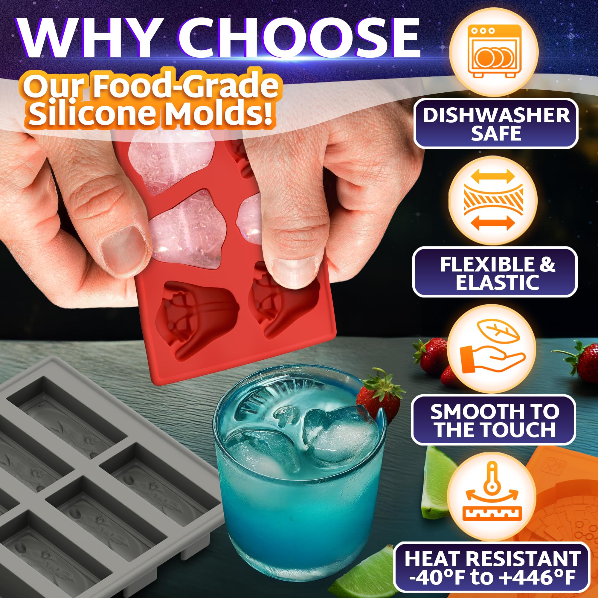 Vibrant Kitchen Chocolate Planet Molds for themed goodies