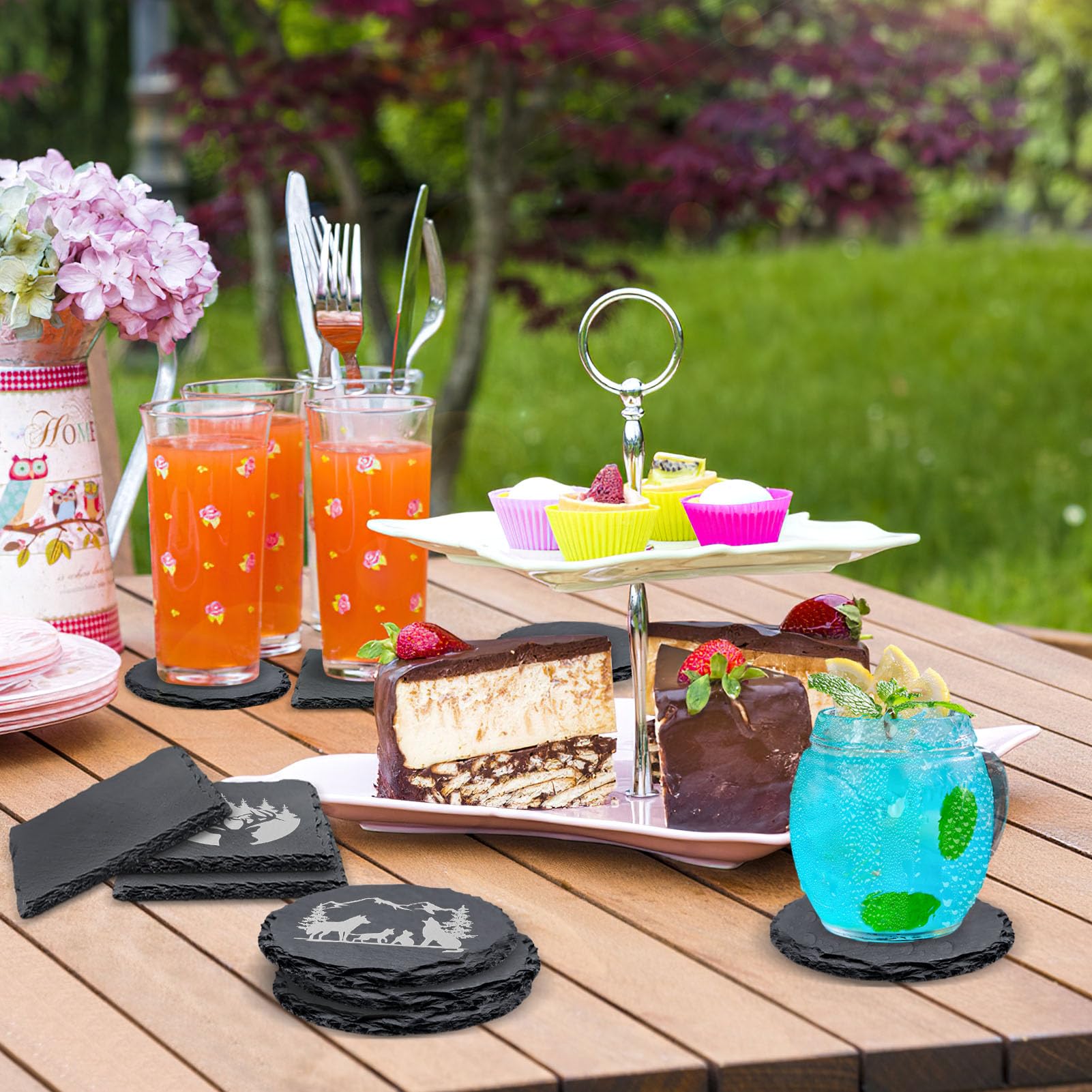 VIBRATITE gift-ready coasters for hosts and entertaining occasions.