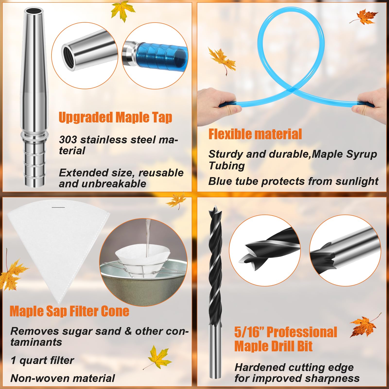VICAMB two maple sap filters provide clearer sap by removing sediment.