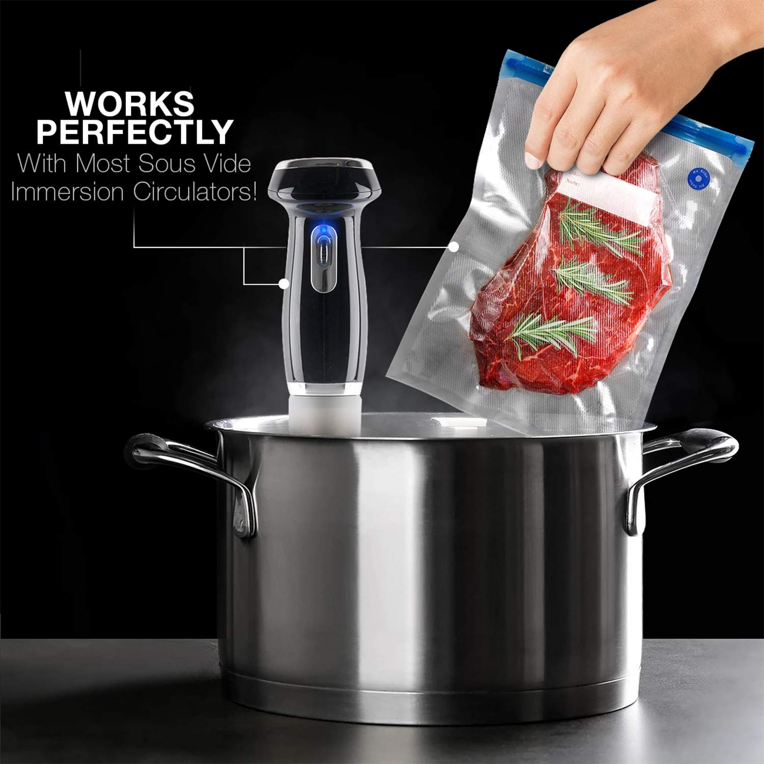 VICARKO freezer-safe multi-layer bags block moisture and oxygen effectively.