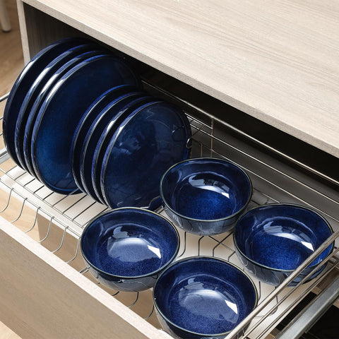 Stackable VICRAYS design saves cabinet space while staying stylish