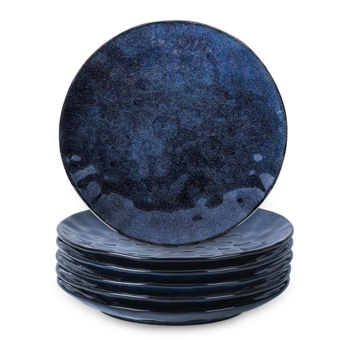 vicrays ceramic dinner plate blue 10.5 inch, ideal for main courses