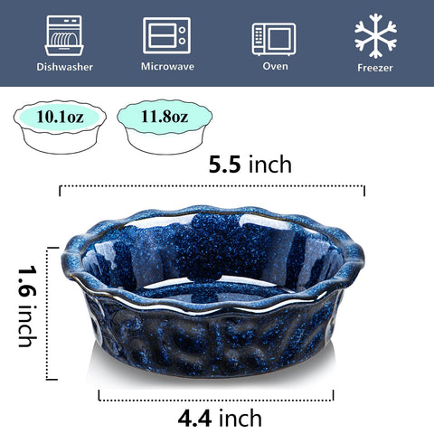 Vicrays oven-safe pie pan set works for savory or sweet dishes.