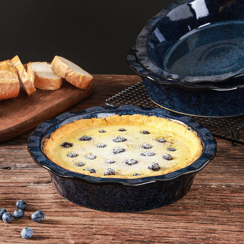 Vicrays easy-clean glaze resists sticking for quick cleanup.