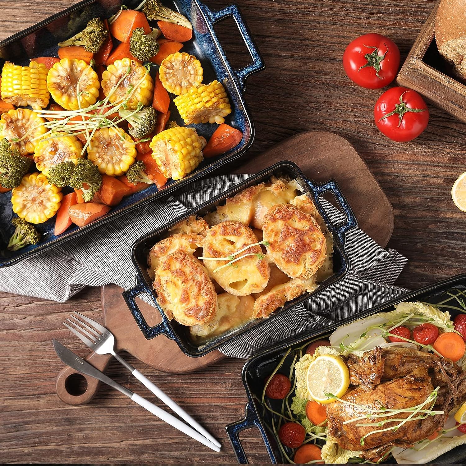 Vicrays smooth glaze bakeware cleans easily after cooking