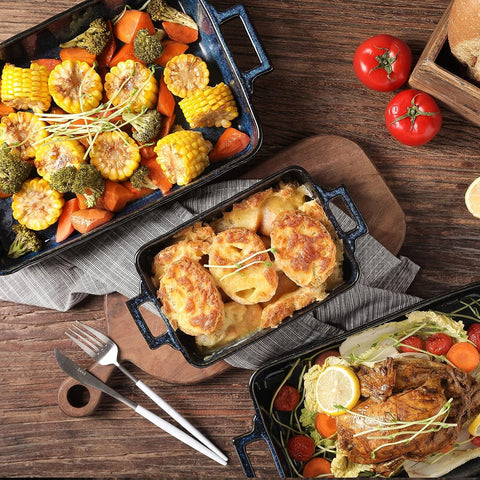 Vicrays smooth glaze bakeware cleans easily after cooking