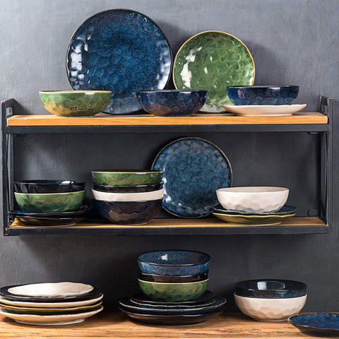 vicrays porcelain dinner set shown on table for casual dining