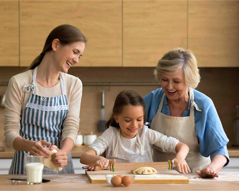 Victhur rolling pin kitchen tool blending style with practical baking support.