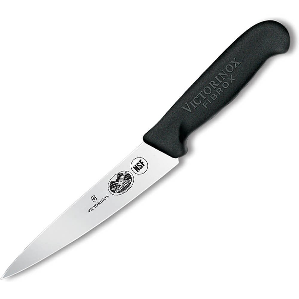 Victorinox cooks knife 5in blade closeup razor sharp edge for precise slicing