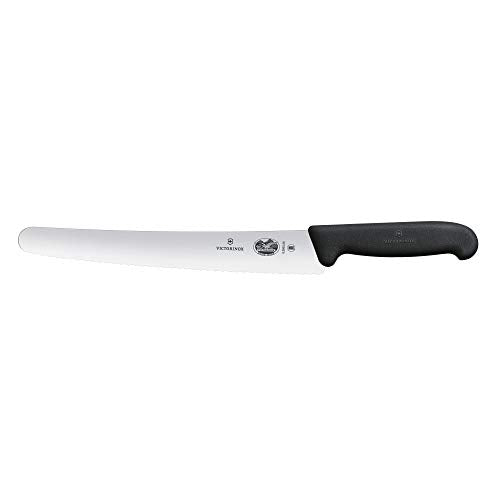 Victorinox Fibrox bread knife with black handle offers secure grip