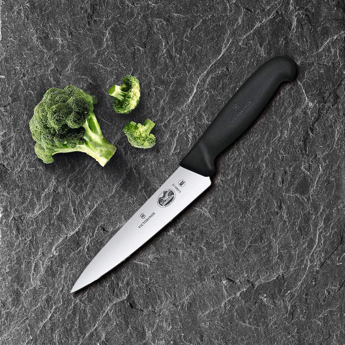 Victorinox Fibrox 6-Inch Knife balanced design reduces wrist tension during prep.