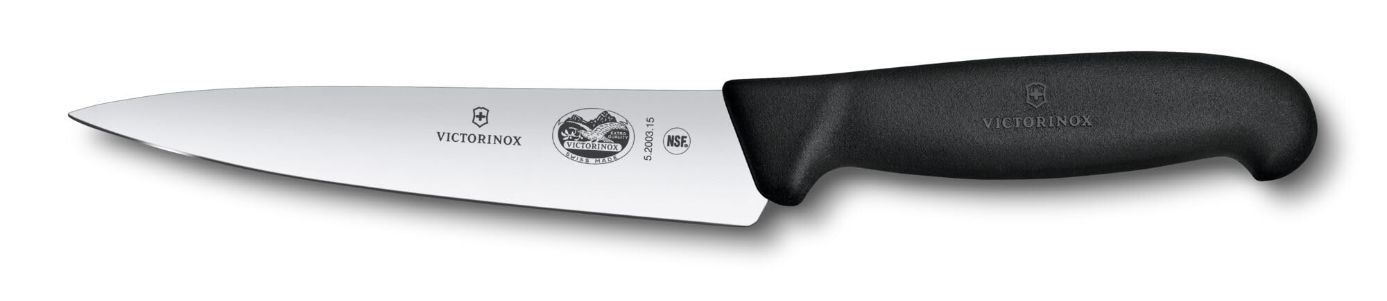 Victorinox Fibrox 6-Inch Knife blade delivering precise, consistent cuts.