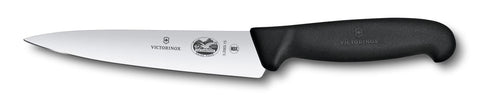 Victorinox Fibrox 6-Inch Knife blade delivering precise, consistent cuts.