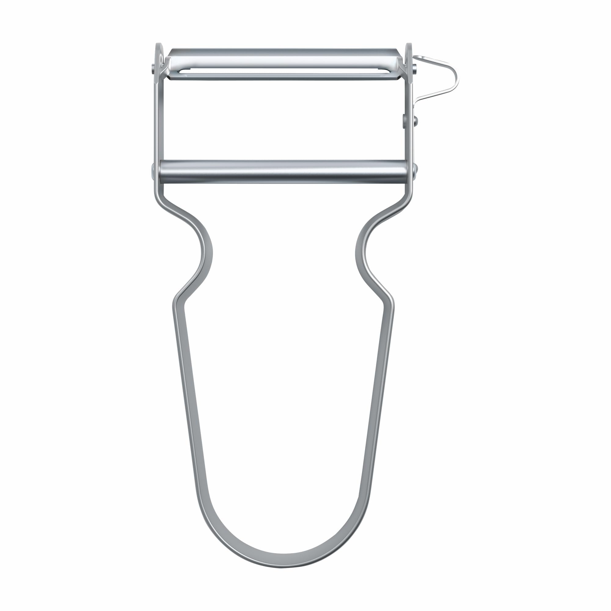 Victorinox REX peeler blade close-up shows ultra-sharp steel for precise peeling