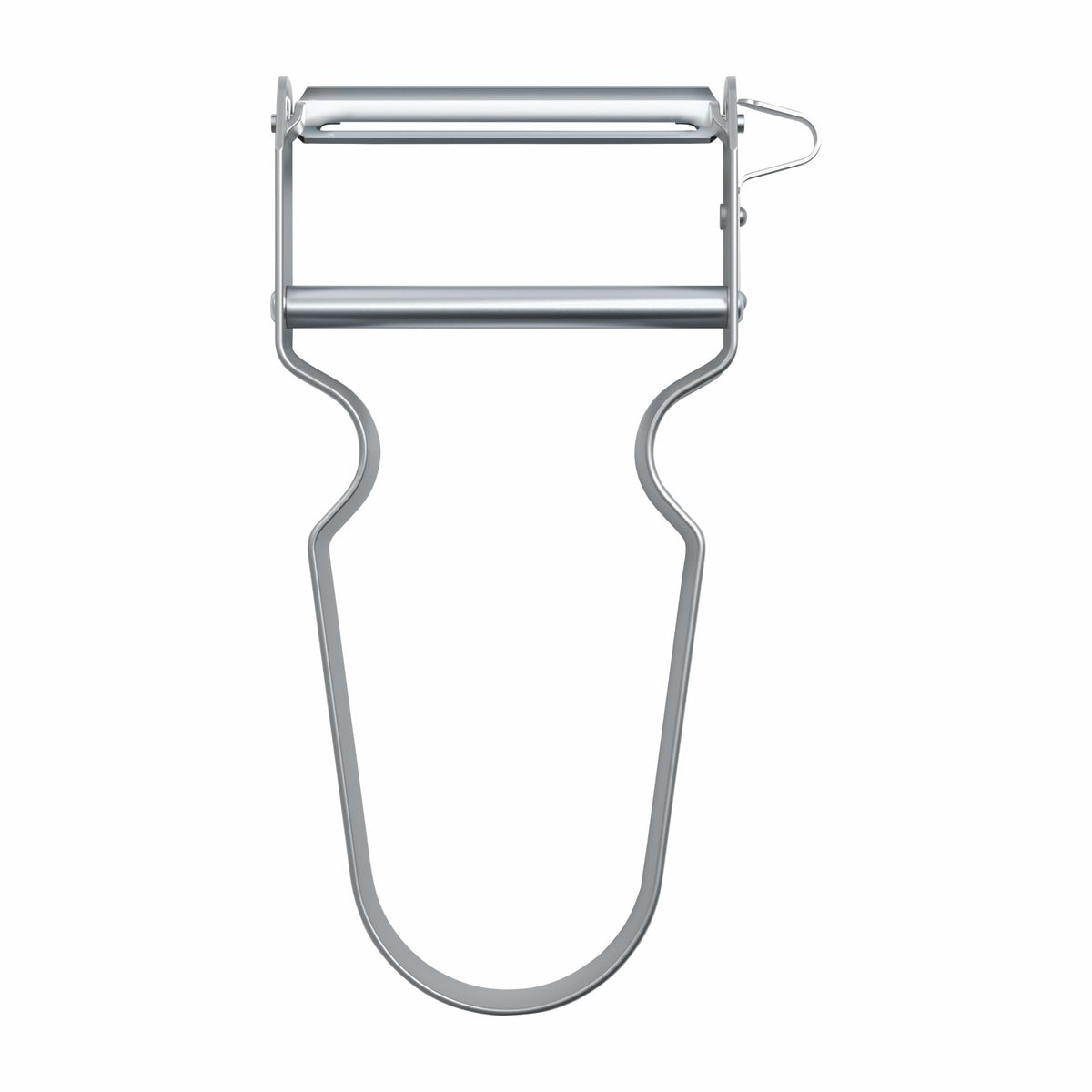 Victorinox REX peeler blade close-up shows ultra-sharp steel for precise peeling