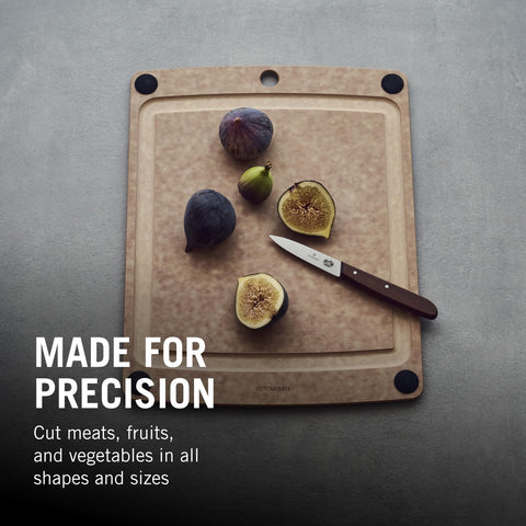 Victorinox Rosewood paring knife trimming vegetables for garnish and prep