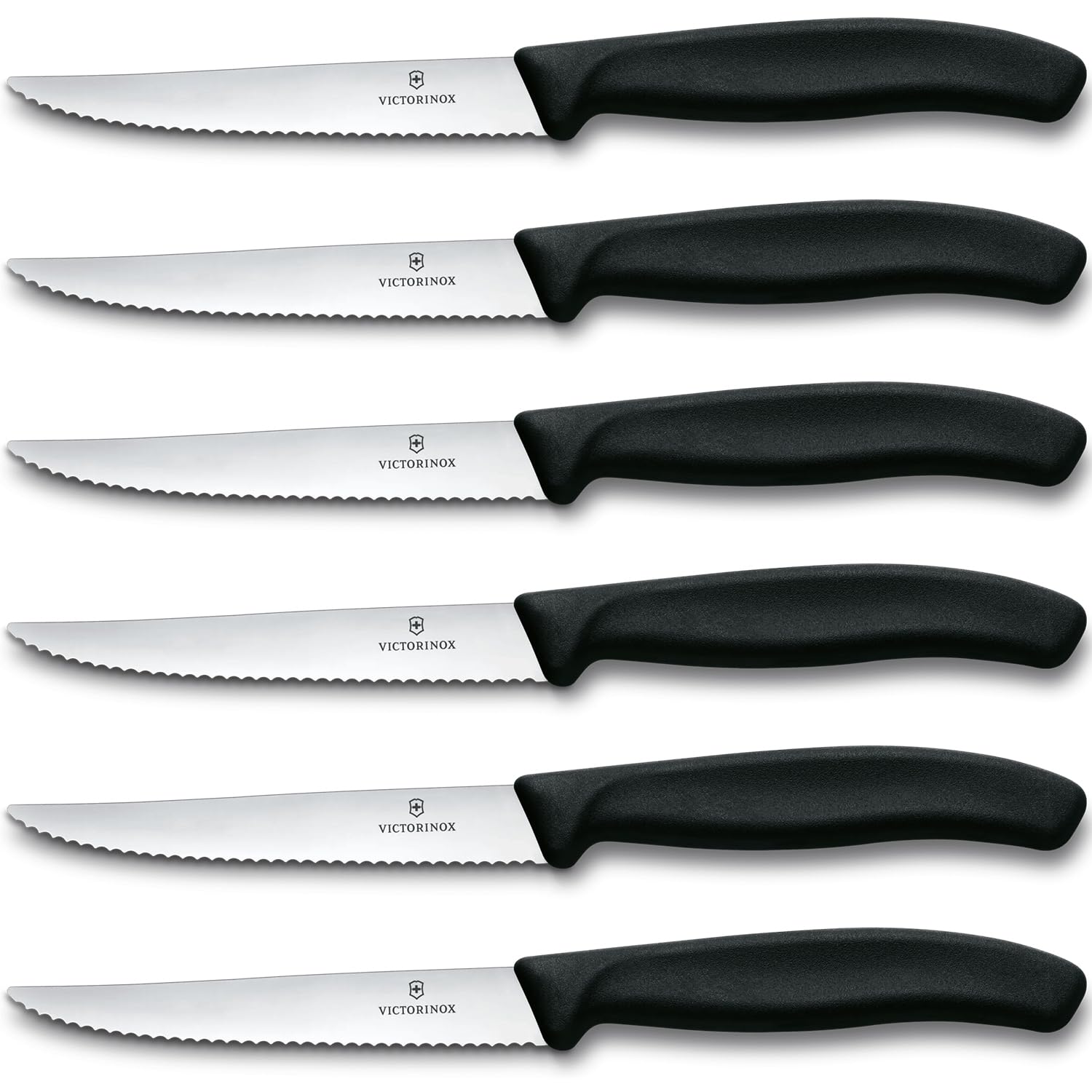 Victorinox Swiss Classic serrated 4.5-inch steak knife for clean, effortless slices