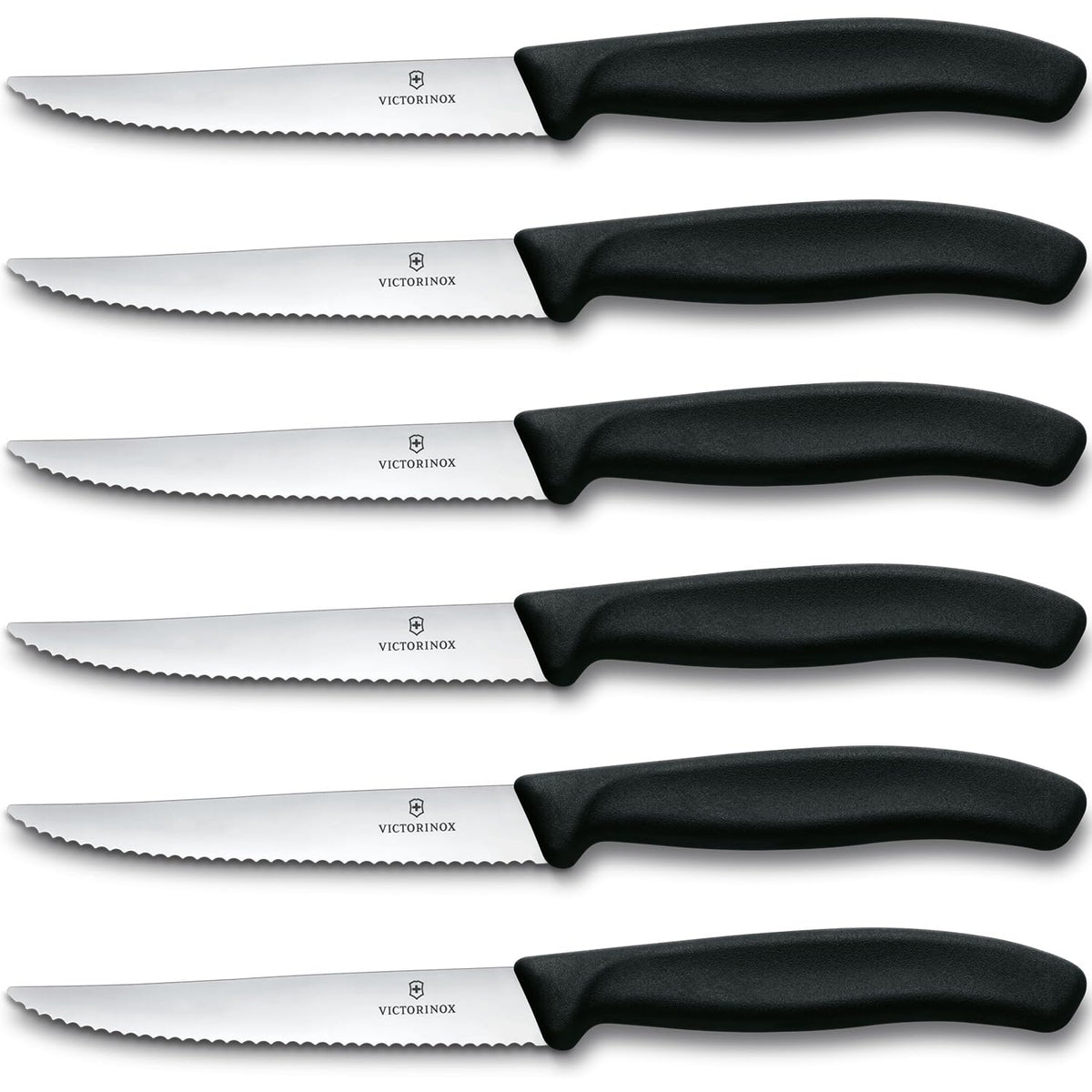 Victorinox Swiss Classic serrated 4.5-inch steak knife for clean, effortless slices