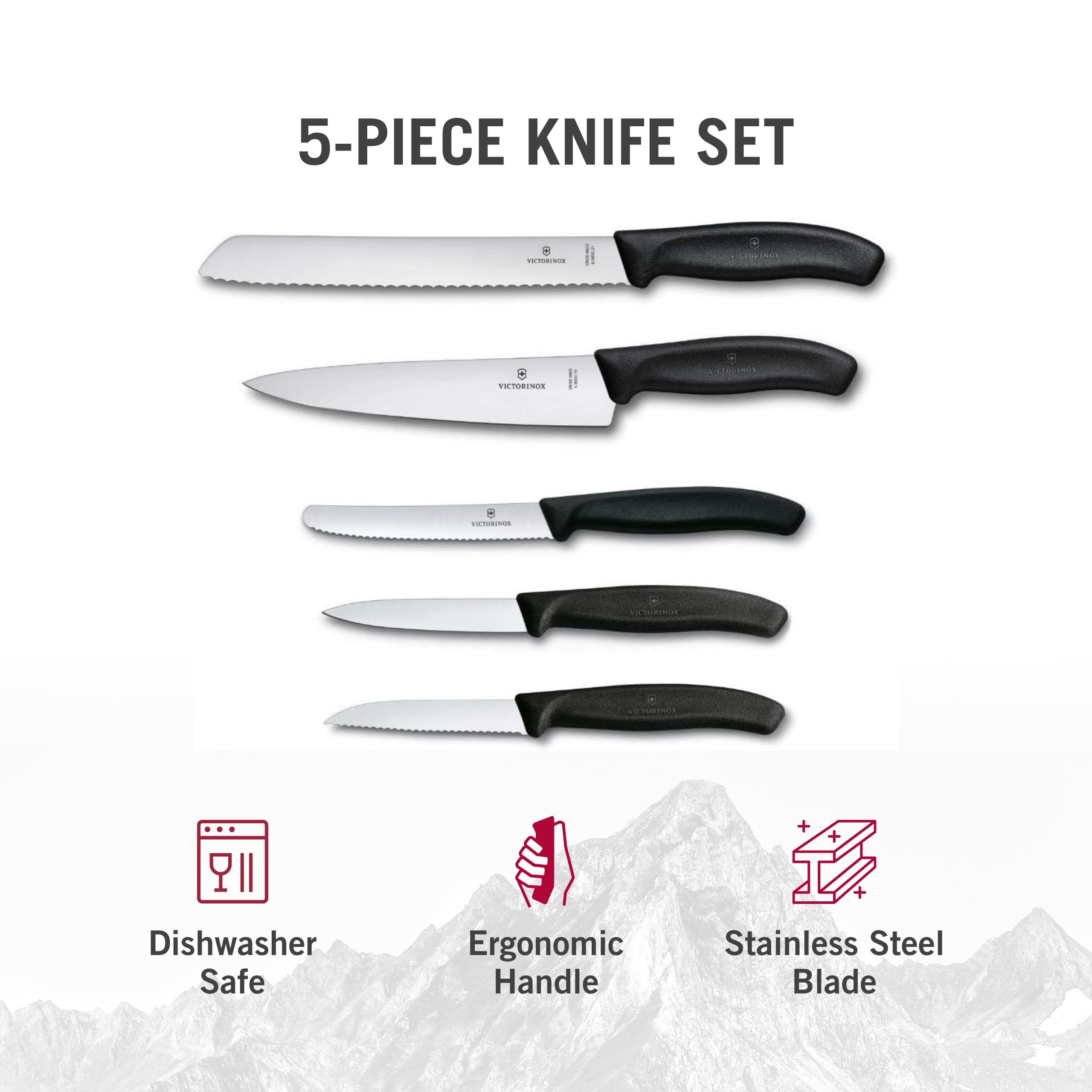 Victorinox Swiss Classic bread knife with serrated edge for clean cuts