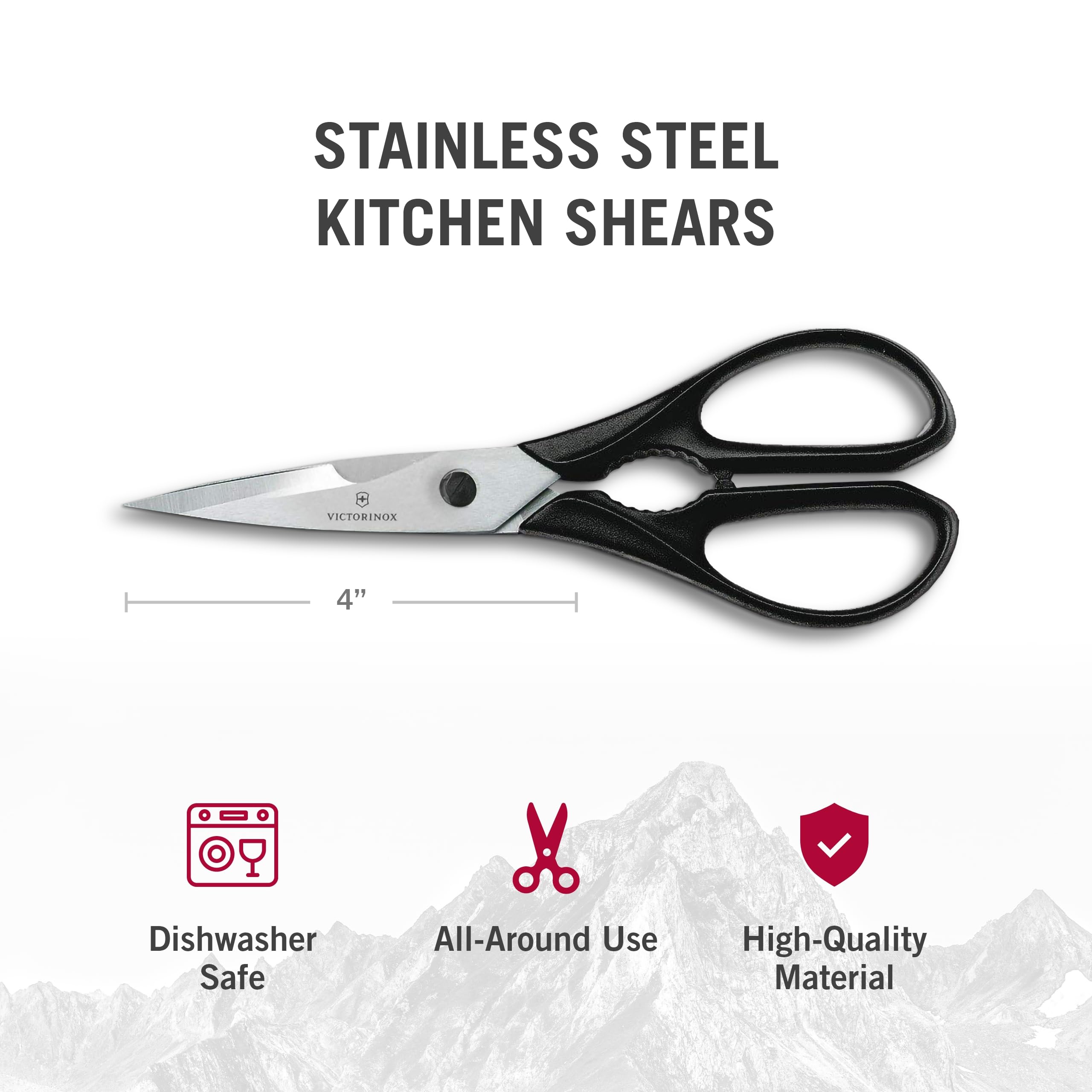 Victorinox Swiss Classic Come Apart Shear built-in bottle opener for quick beverage prep.
