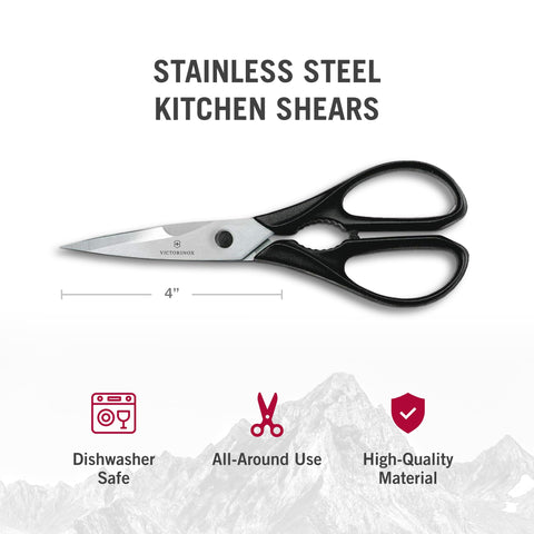 Victorinox Swiss Classic Come Apart Shear built-in bottle opener for quick beverage prep.