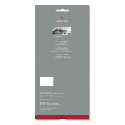 Victorinox Swiss Classic paring knife set ergonomic handle close-up for secure grip, even when wet.