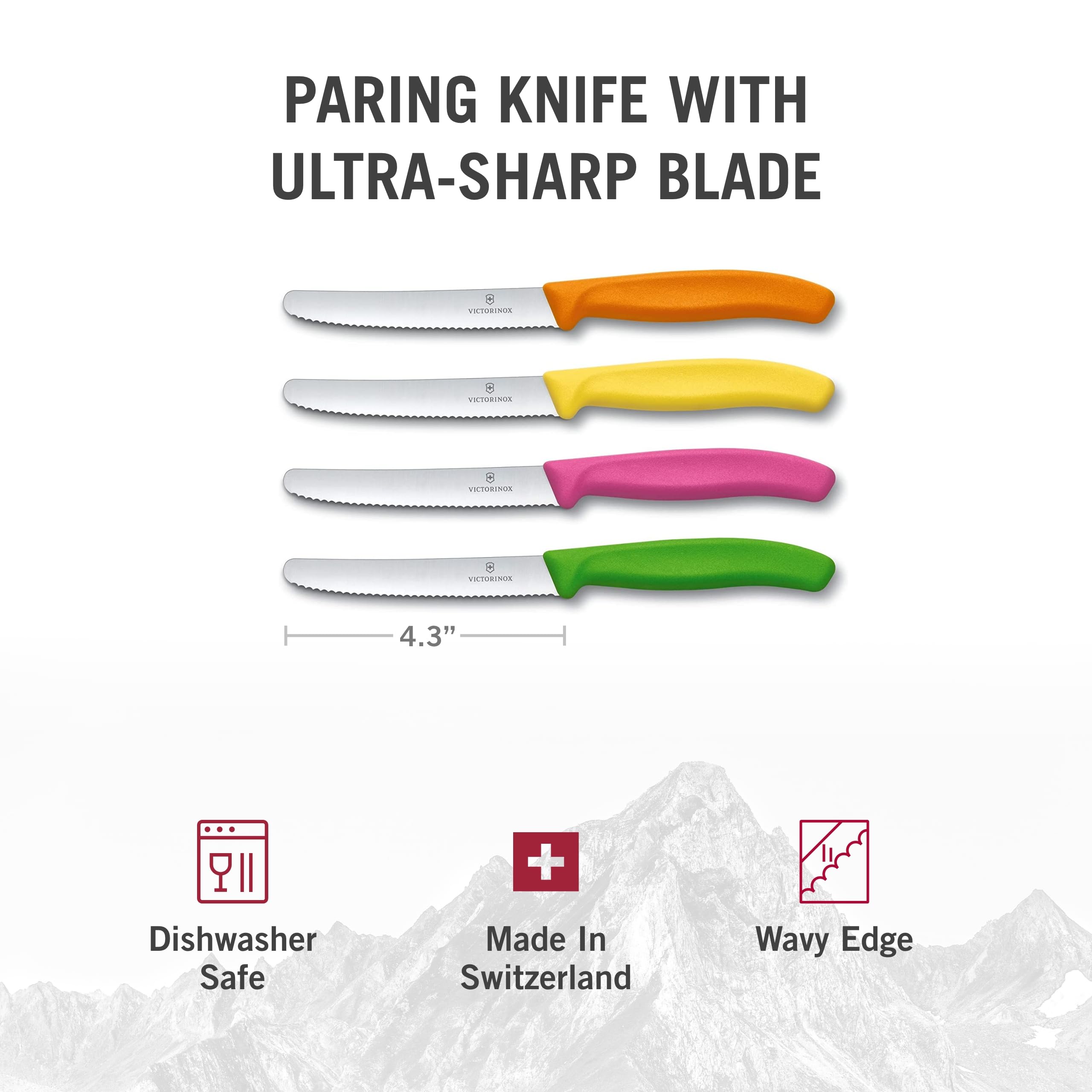 Victorinox Swiss Classic paring knife set precision blade for small, controlled tasks like dicing onions.