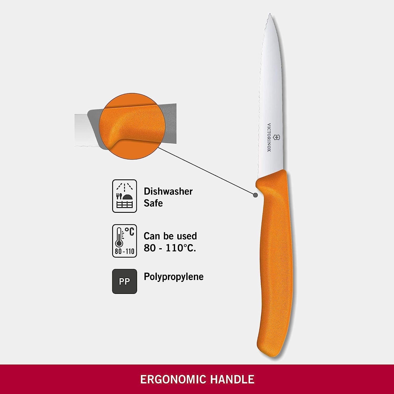 Victorinox Swiss Classic paring knife tip for seed and core removal in seconds