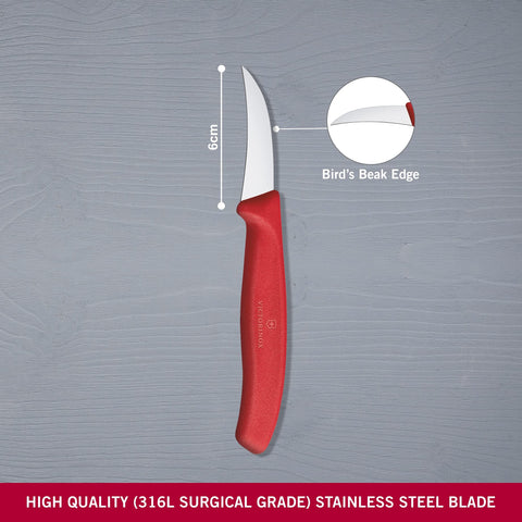Victorinox Vic-6.7501 red handle close-up for comfortable grip