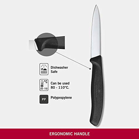 Victorinox VIC-6.7603 full view with black handle for everyday tasks.