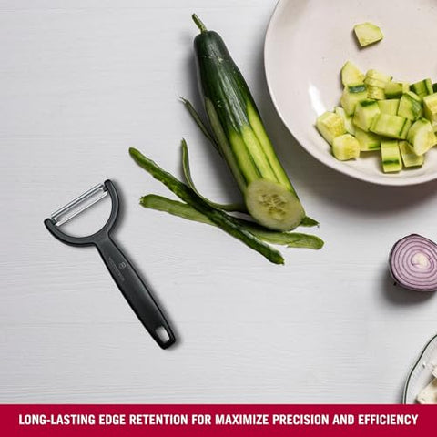 Victorinox Ypso peeler highlights dishwasher-safe convenience for easy cleaning