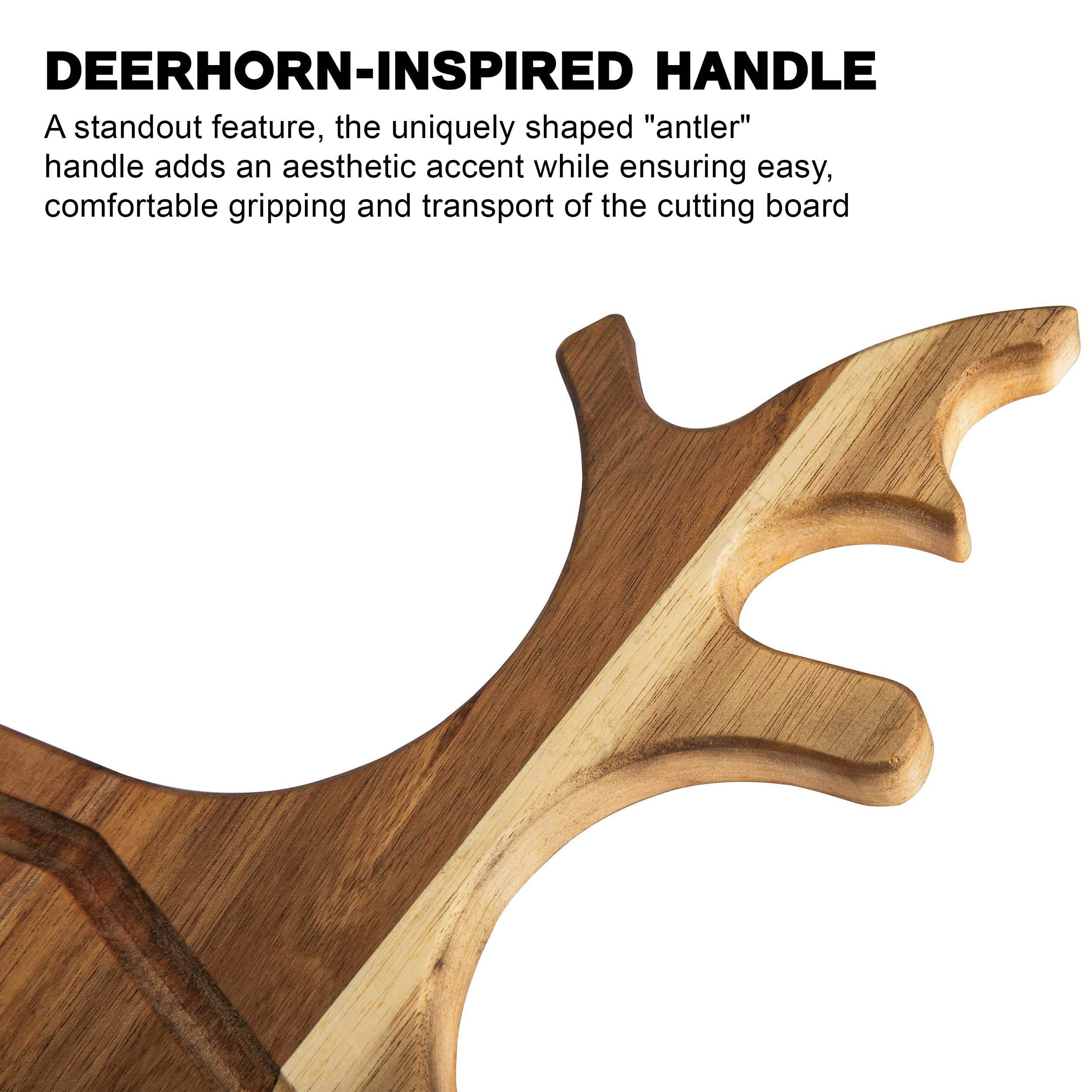 VICTORY RELAX deer-antler handle detail adds festive charm.