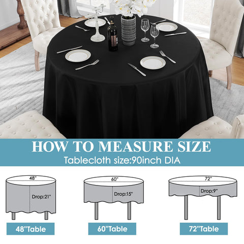 VidaFete round tablecloth in a dining setup for weddings or parties with a polished look.