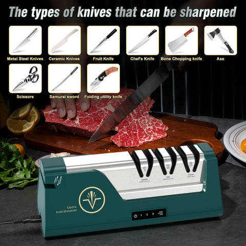 VIDOME serrated-edge sharpening stage keeps saw-like blades sharp