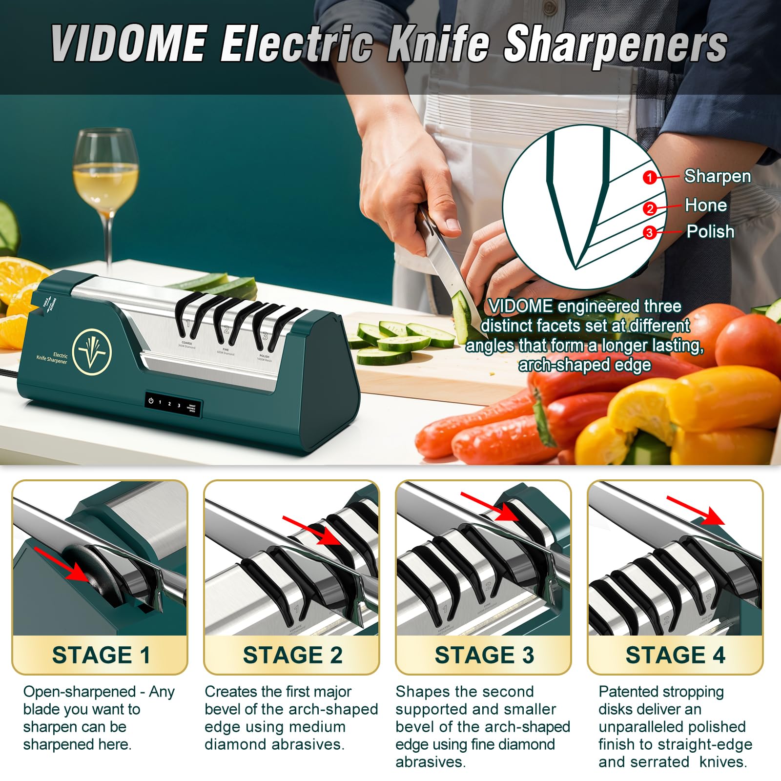 VIDOME US plug ensures safe, stable use in households