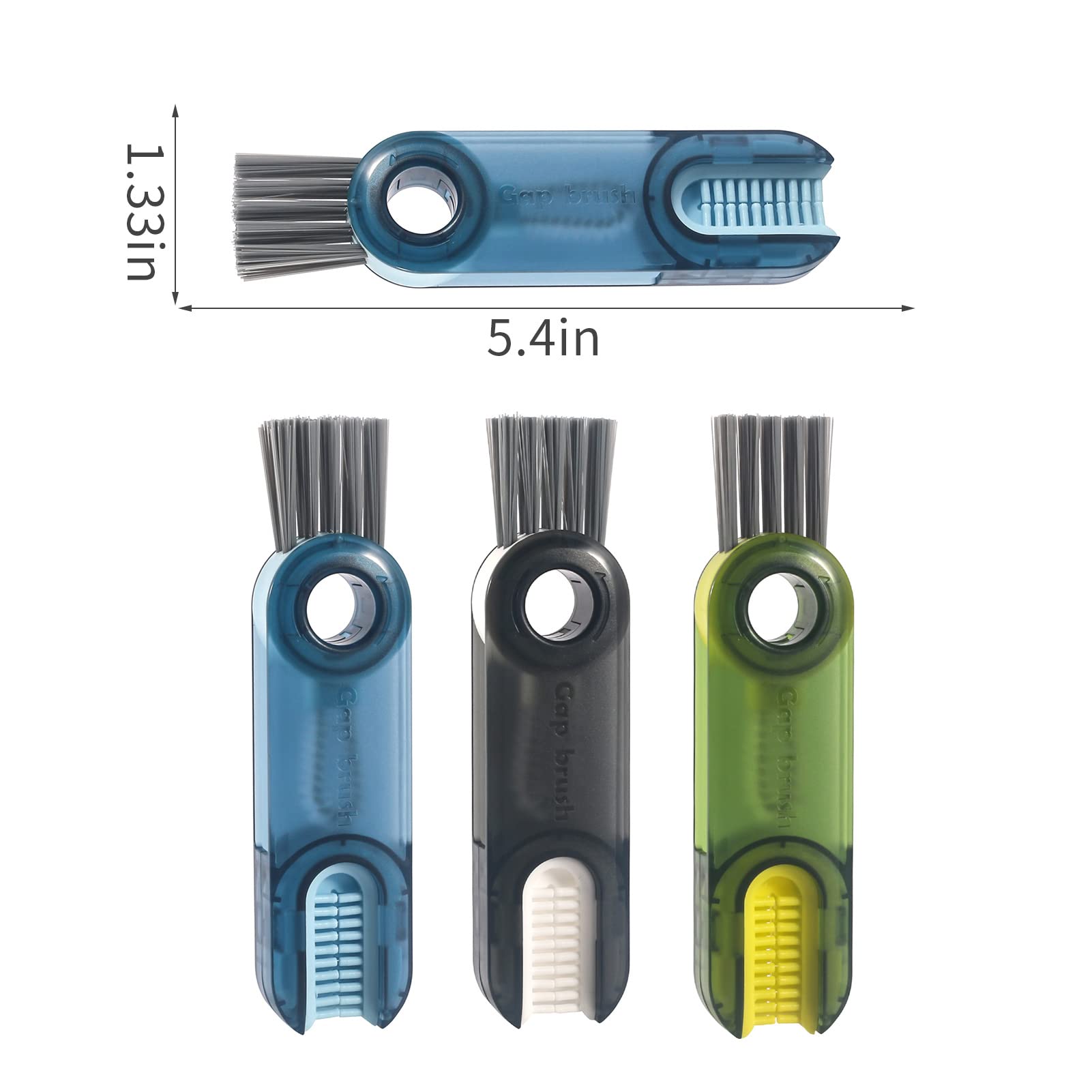 Vidonio multi-purpose bottle brush with 364° rotation in action