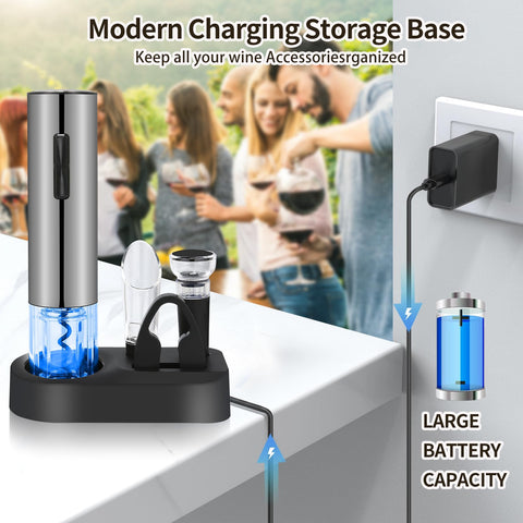 VIDYSUFYR rechargeable base keeps opener ready for immediate use