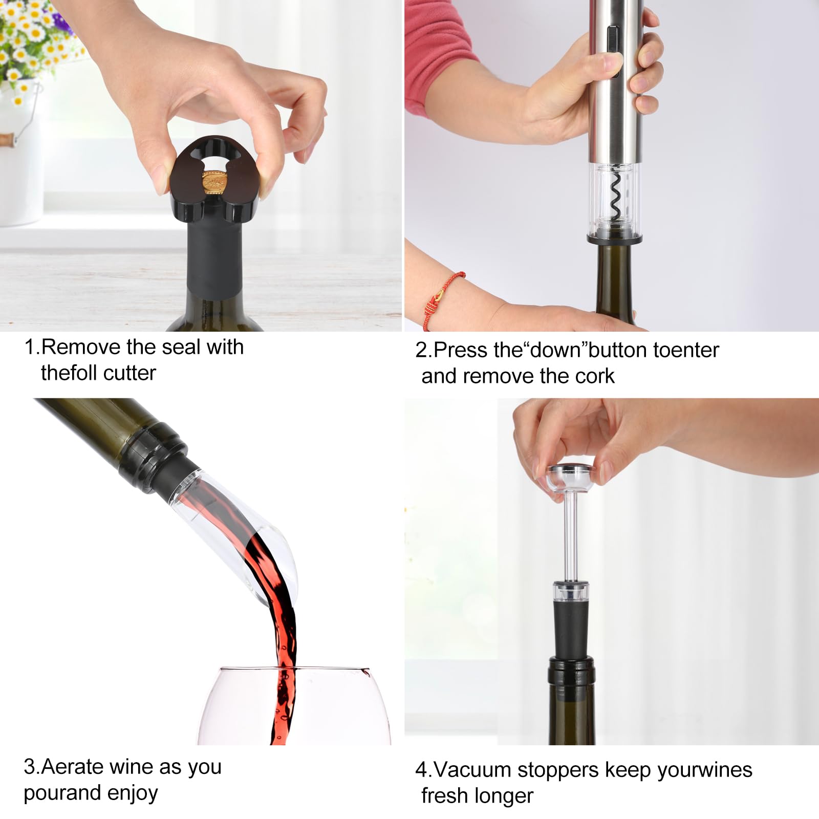 VIDYSUFYR wine aerator enhances aroma during pour