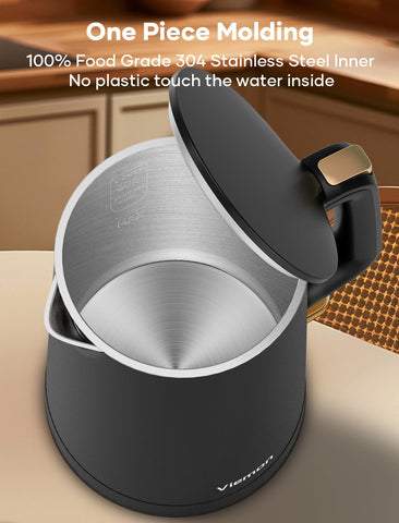 Viemon double-wall kettle cool-touch exterior supports safe daily use