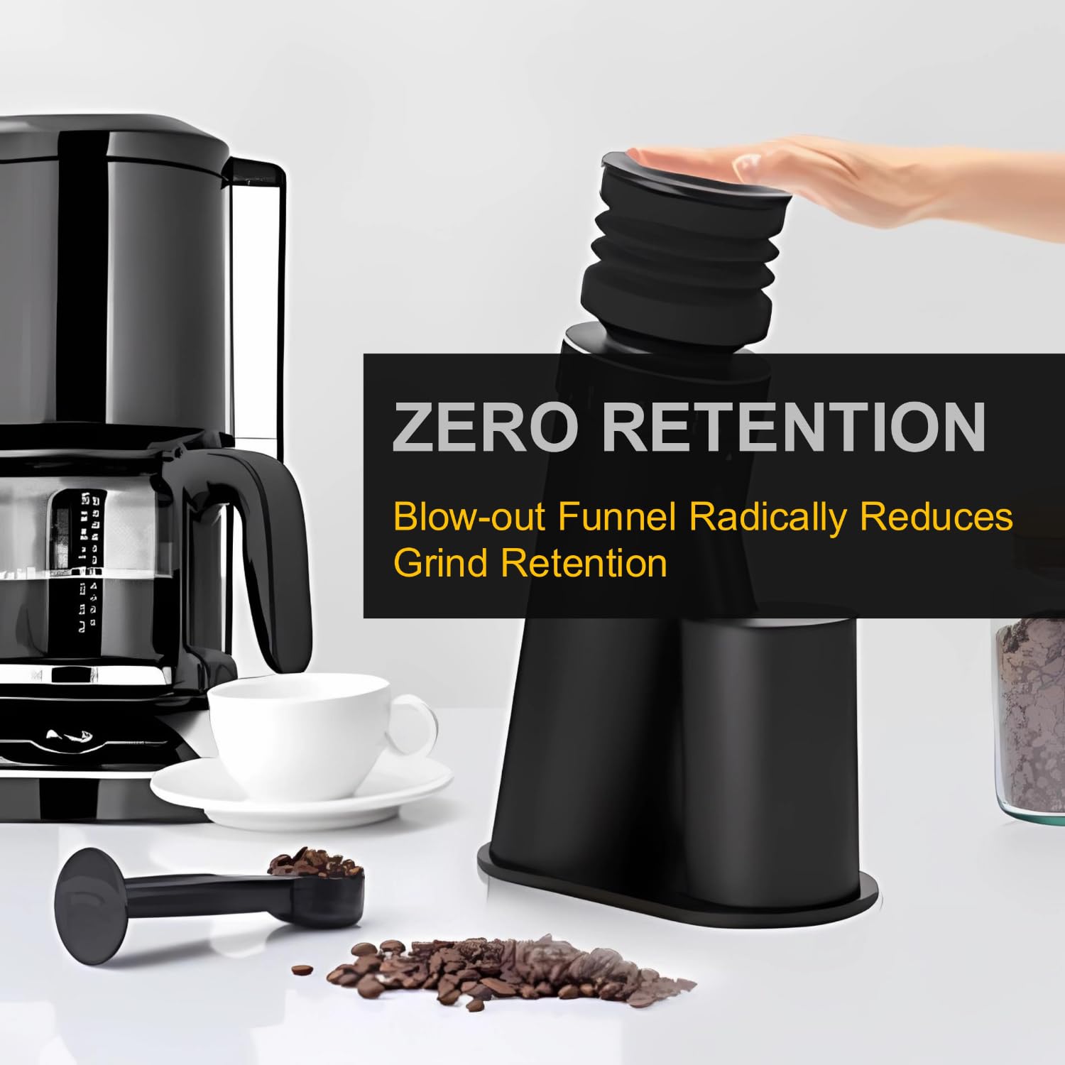 Viesimple Gen 4 5-blade 48 mm conical burr setup for versatile grinding.