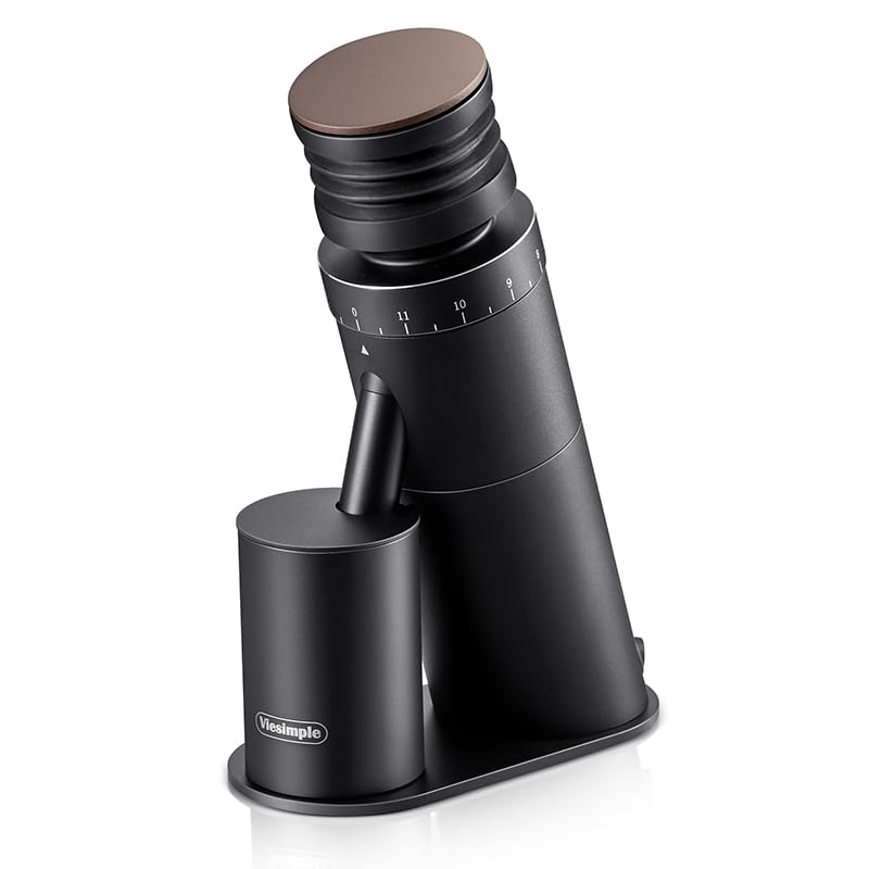 Viesimple Gen 4 grinder with 48 mm burr delivers consistent grinds for espresso and filter brews.