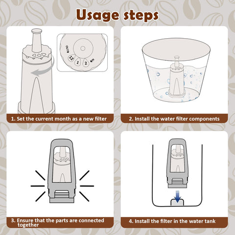 VIEWALL ClaroSwiss filter installed on a Breville espresso machine.