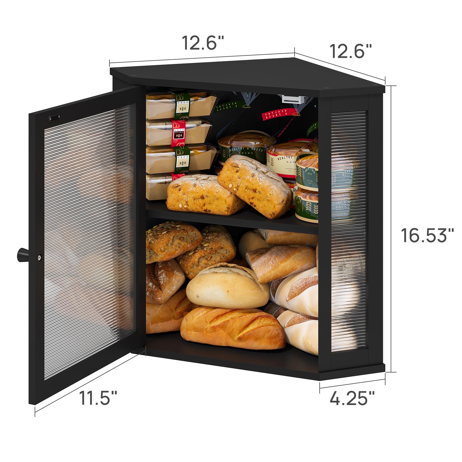 Viewcare acrylic wavy door panel offers privacy while contents stay discreet