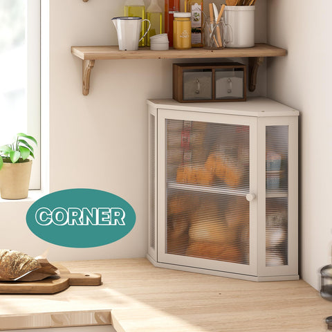 ViewCare bamboo bread bin in white maintains freshness with natural bamboo scent.