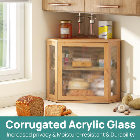 ViewCare bamboo door-panel detail highlights privacy while concealing clutter.