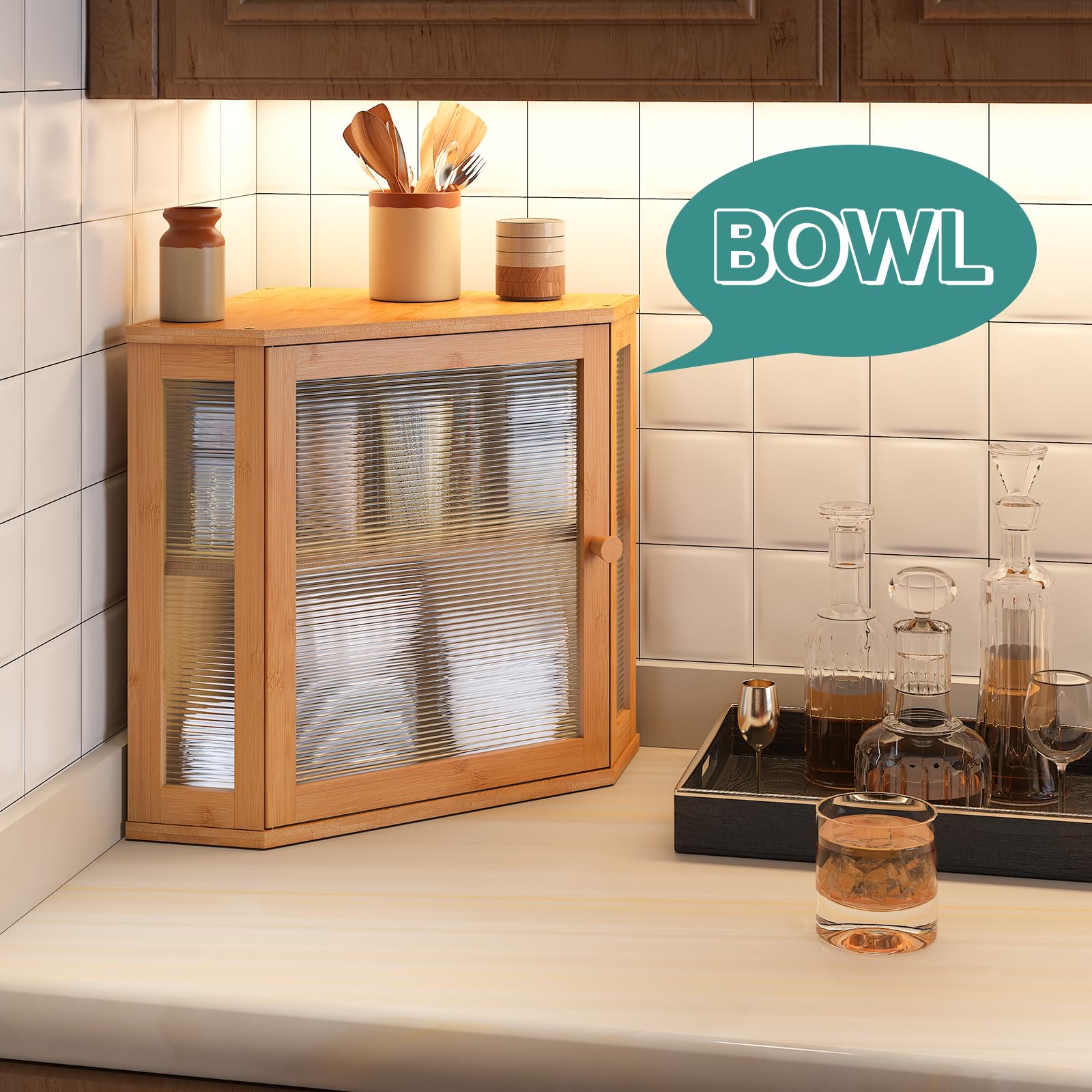 ViewCare counter placement image illustrates compact footprint for small kitchens.