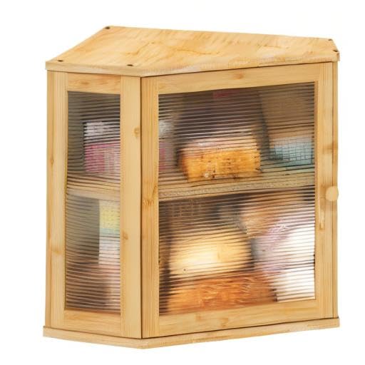 ViewCare natural finish top view evokes warm, natural ambiance on the counter.