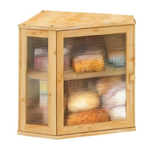 ViewCare natural finish top view evokes warm, natural ambiance on the counter.