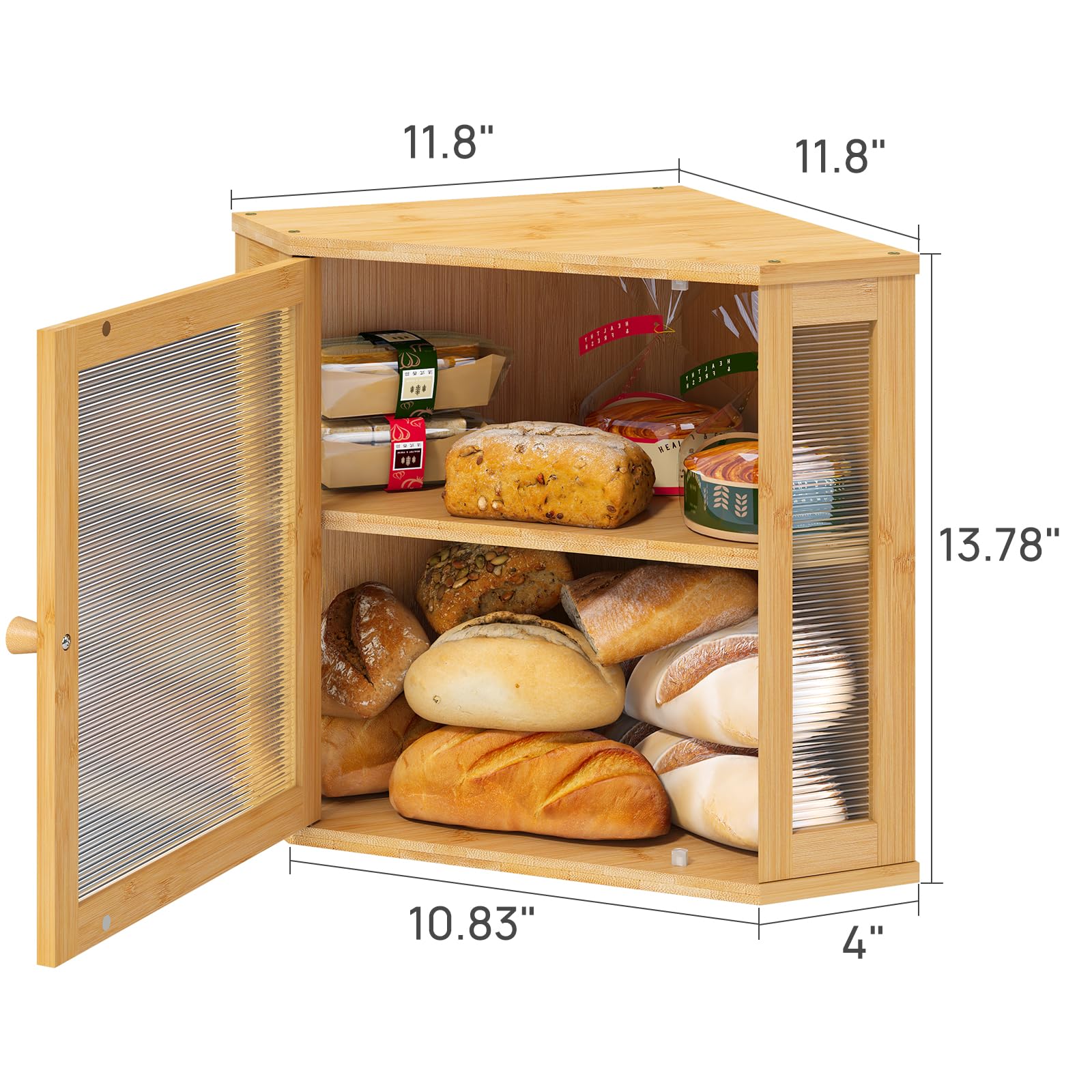 ViewCare open-lid view demonstrates easy access to fresh bread.